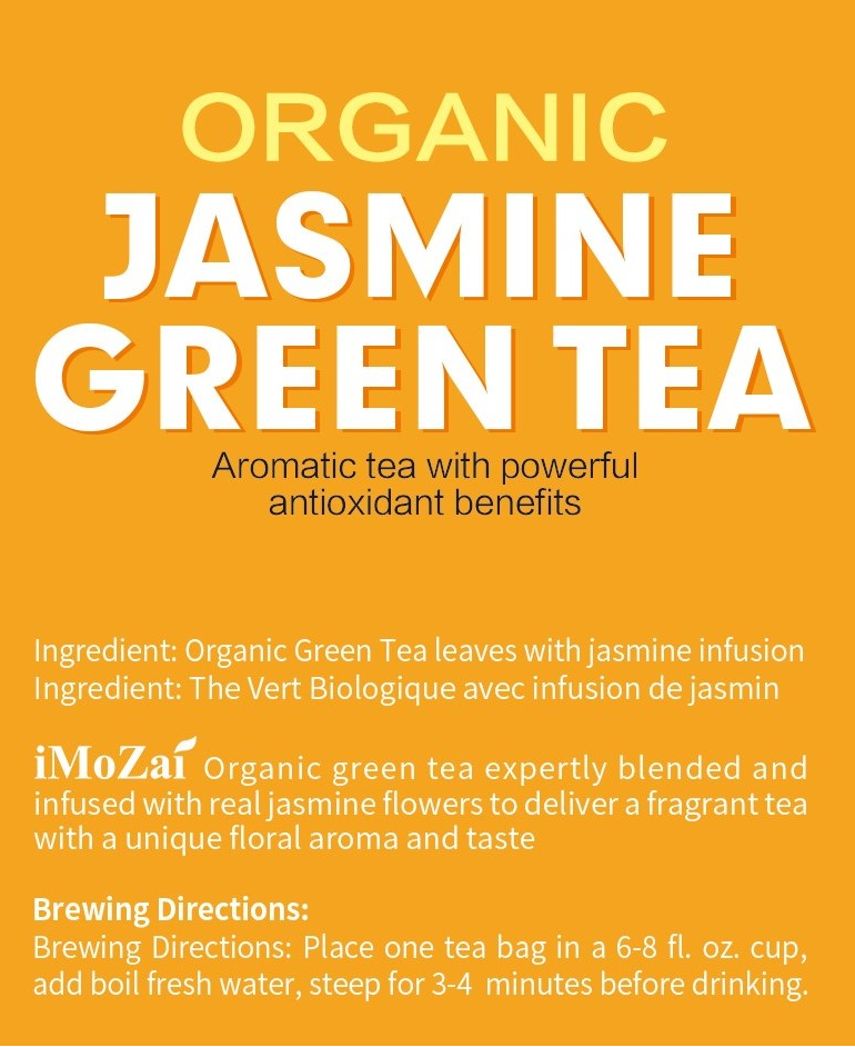 Jasmine Pure Tea, Green Tea, Tea Bags, Murchie's Tea & Coffee